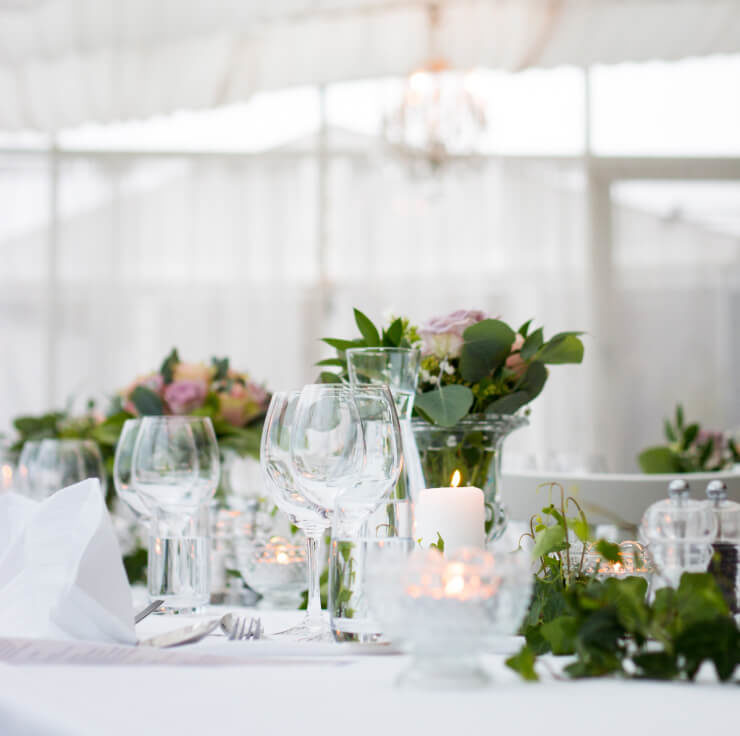 Wedding table setting
